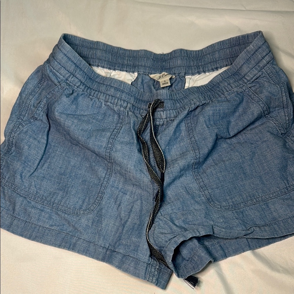 J. Crew Blue Athletic Shorts with Elastic Waistband